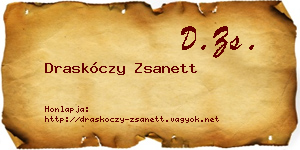 Draskóczy Zsanett névjegykártya
